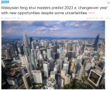 Malaysian feng shui masters predict 2023 a ‘changeover year’ with new opportunities despite some uncertainties